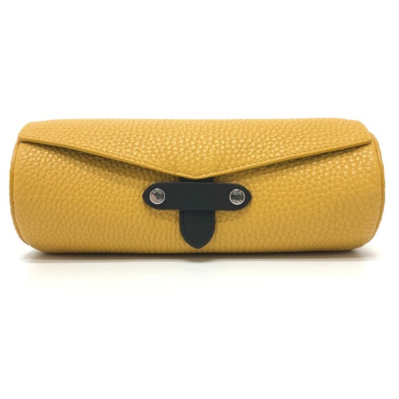 Fendi 7AS073 Watch case Watch case Accessory case yellow Black/SilverHardware - Picture 1 of 10